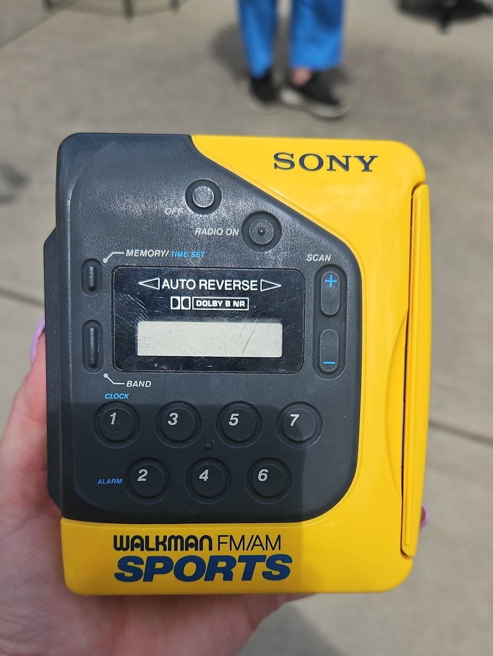 Sony Yellow and Black Walkman FM/AM Sports Portable Cassette Player